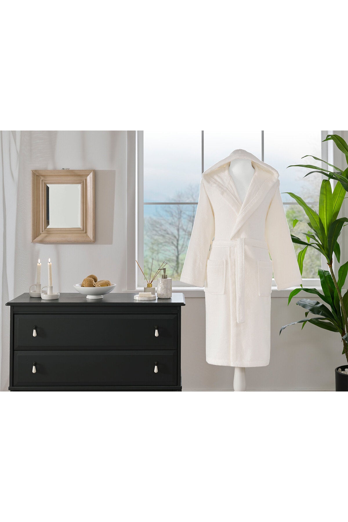 Ozdilek Woven Hooded Bathrobe - MALLTURK