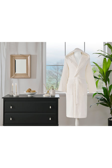 Ozdilek Woven Hooded Bathrobe - MALLTURK