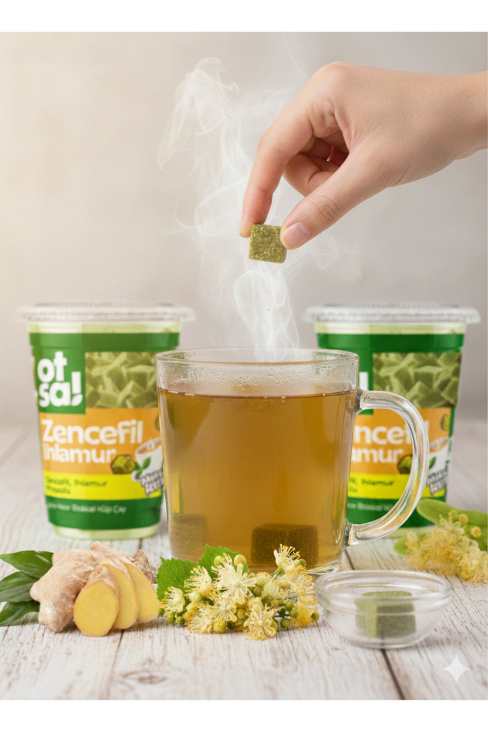 Tisana di supporto alle erbe Otsa con zenzero e tiglio