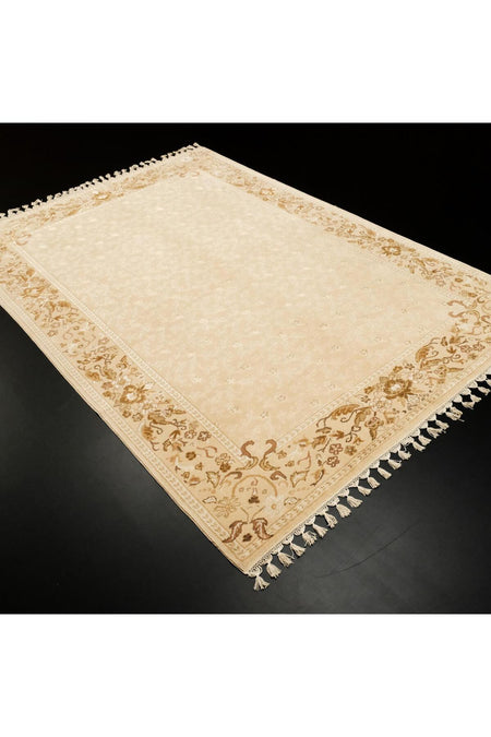 Halicizade Sultan Serisi Cicek Pattern Hand-Woven Rug - MALLTURK