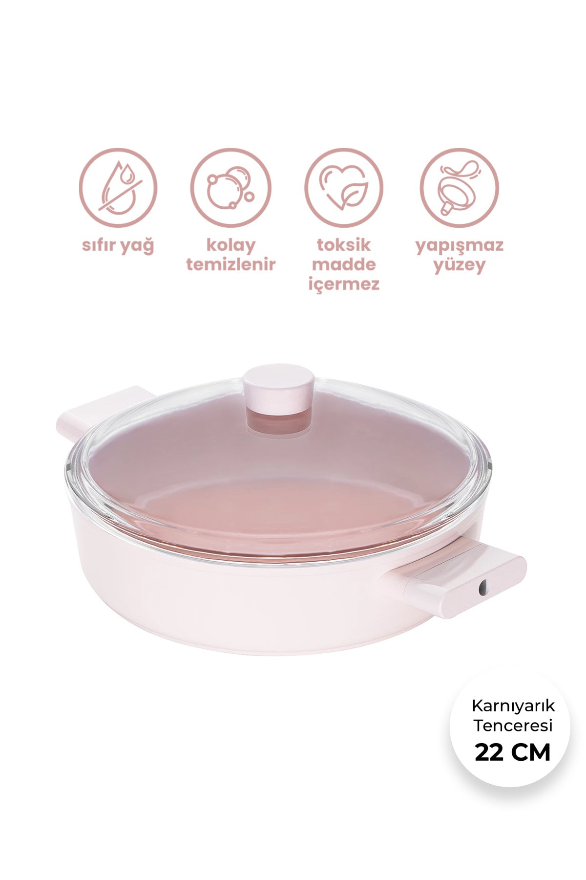Emsan Swiss Crystal Saute Pan - MALLTURK