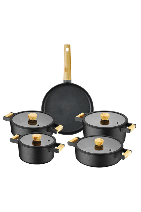 Aryildiz Matilda Aluminyum Cast 9 Piece Cookware Set