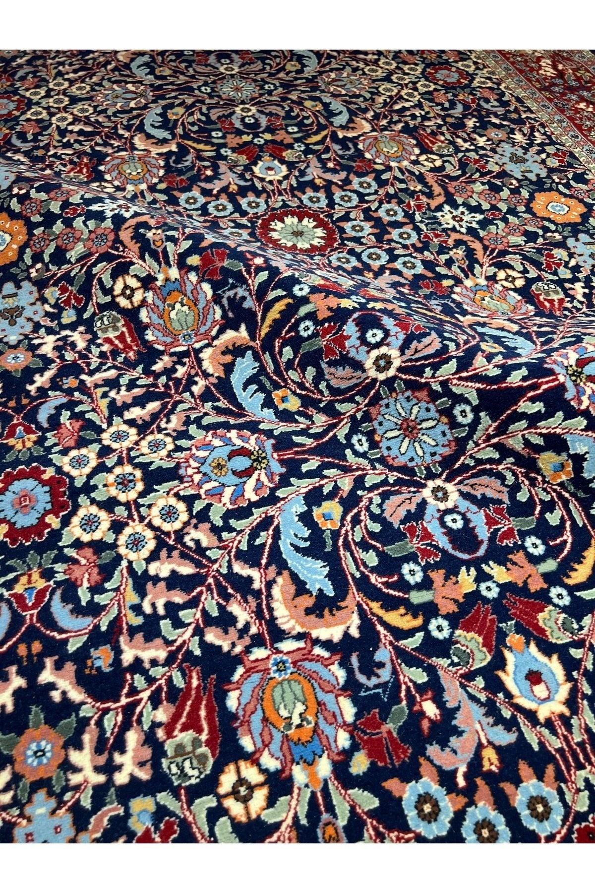 RD RAMAZAN DAG Hand Rug Art Hand-Woven Hereke Rug 100.Anniversary Series Lalezar Design Size 220x150 - MALLTURK