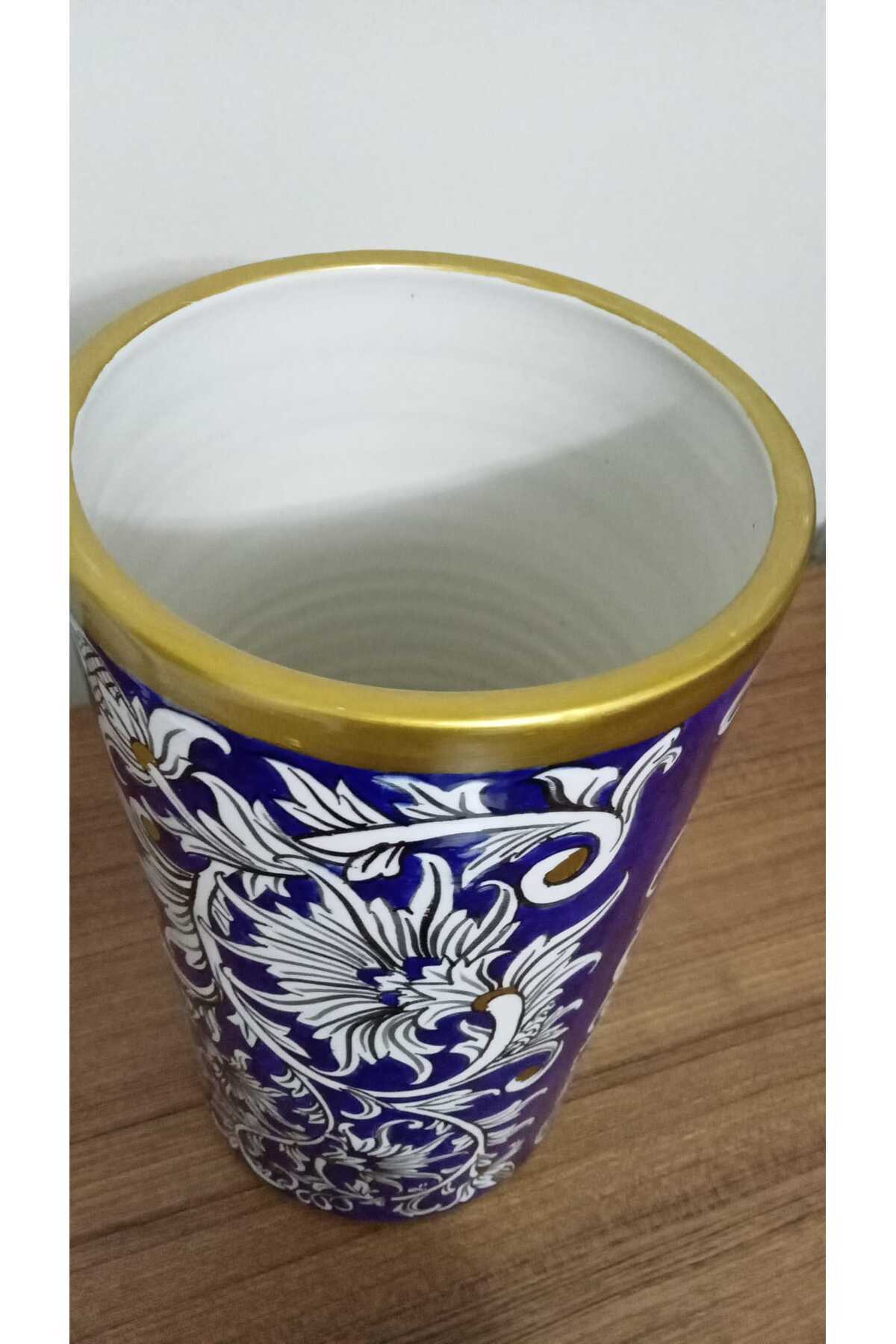 Sema Cini Handmade Tile Cylinder Vase - MALLTURK