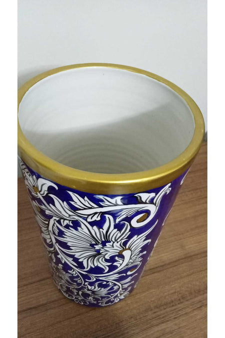 Sema Cini Handmade Tile Cylinder Vase - MALLTURK