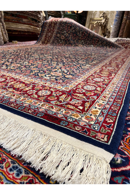 RD RAMAZAN DAG Hand Rug Art Hand-Woven Sumerbank Turkey Hereke Rug Signed Seven Mountains Flower Design Size 310x200 - MALLTURK