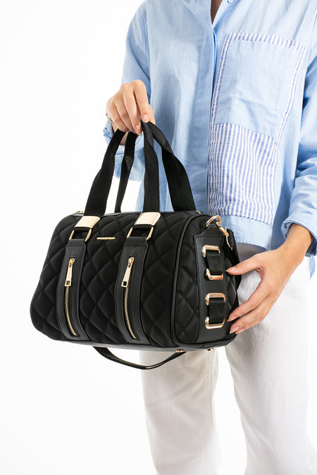 Just Polo Women's Shoulder Bag New Season Black Bag - MALLTURK