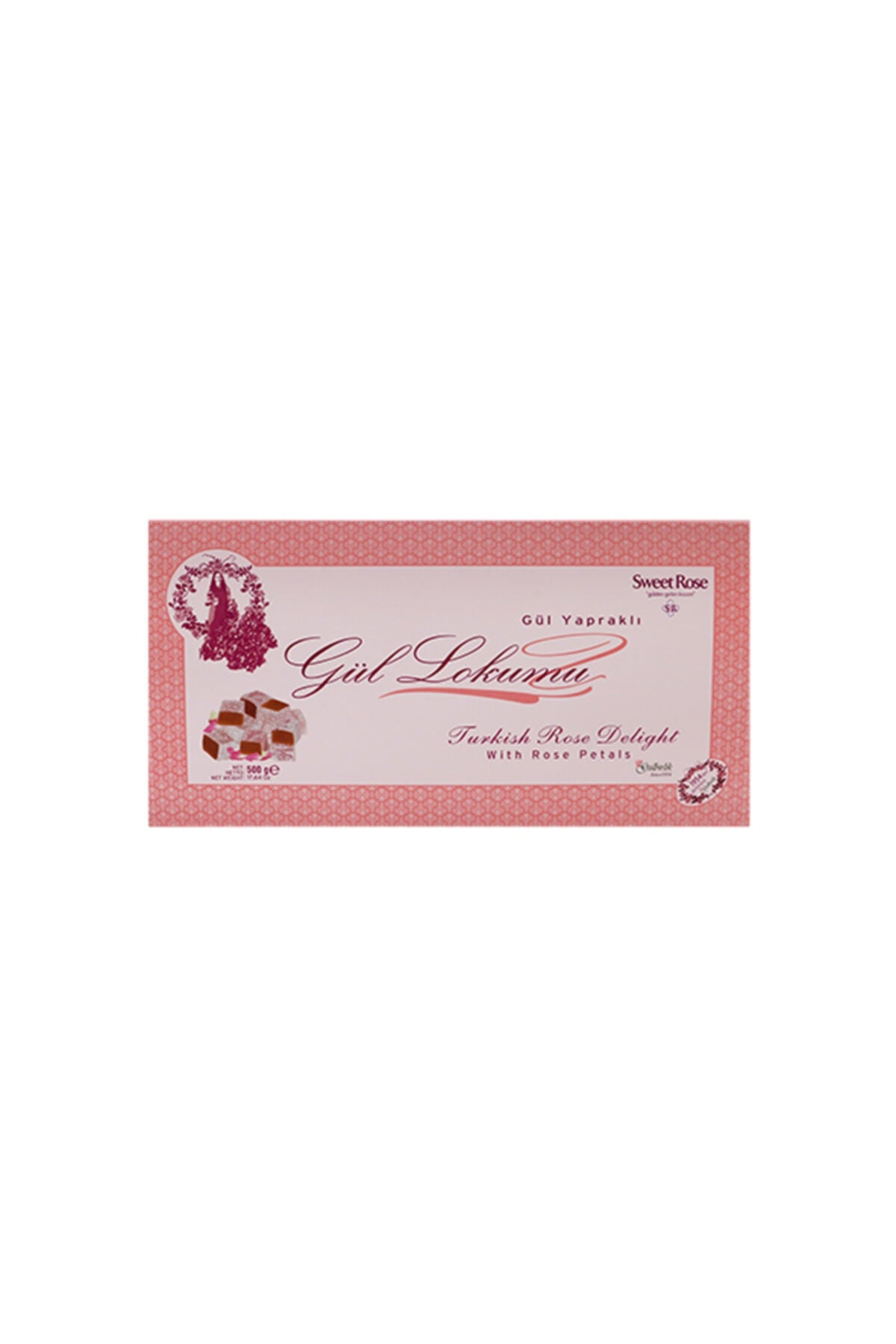 SweetRose Rose Petal Turkish Delight 500 g - MALLTURK