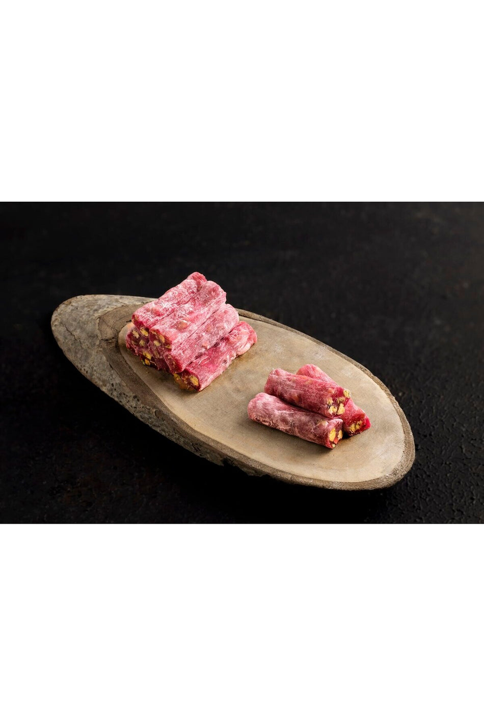 Ziya efendi gorallar Pistachio Pomegranate Flavored cekme Turkish Delight 500 g - MALLTURK
