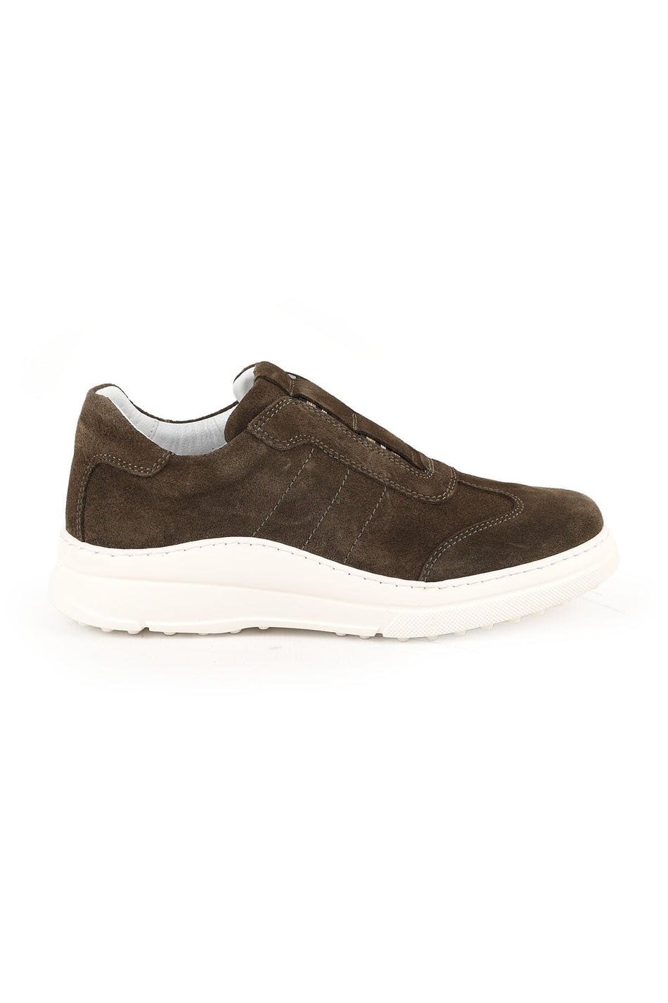 Women's Suede Sneakers with Thick, Lightweight EVA Sole, Laceless Slip-on Stylish Casual Sports Shoes LZ4508