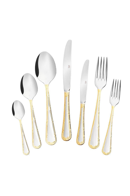 Karaca cumhuriyet yuzyili koleksiyonu atay 42 Piece 6 Place Setting Flatware Set - MALLTURK