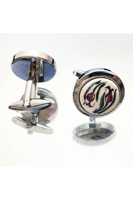 Cini Evi Special Iznik Tile Cufflinks - MALLTURK