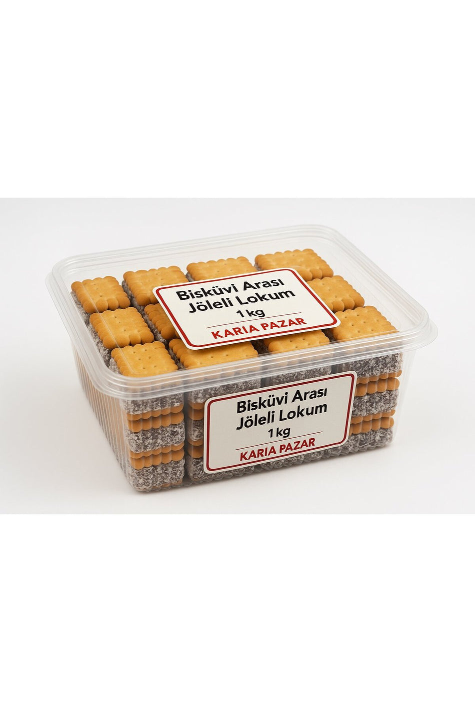Karia Biscuit Sandwich Jelly Turkish Delight 1kg Traditional tatli - MALLTURK