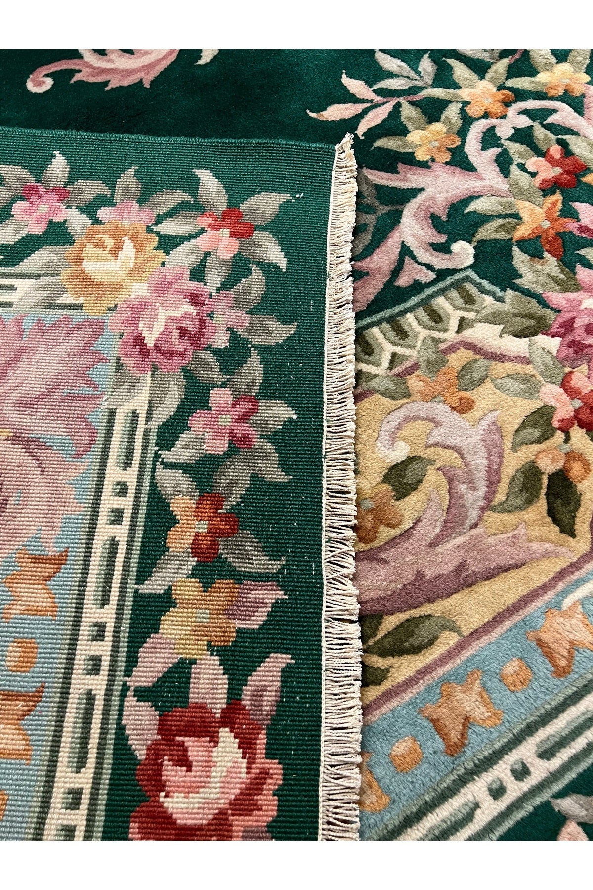 RD RAMAZAN DAG Hand Rug Art Hand-Woven Embossed Chinese Rug Premium Quality Zumrut Yesili Exceptional Bir Urun Size 425x336 - MALLTURK