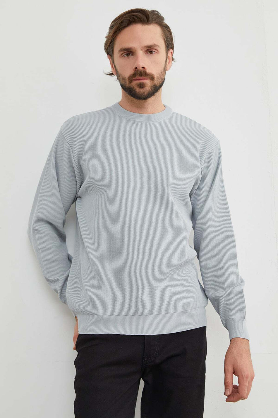 Basic Crew Neck Knitwear Sweater
