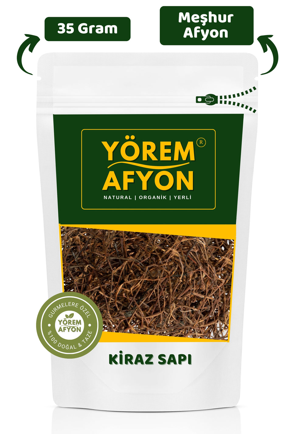 Gulcehre Yorem Afyon Famous Afyonkarahisar New Harvest Sun-Dried Cherry Stems | 35g. - MALLTURK