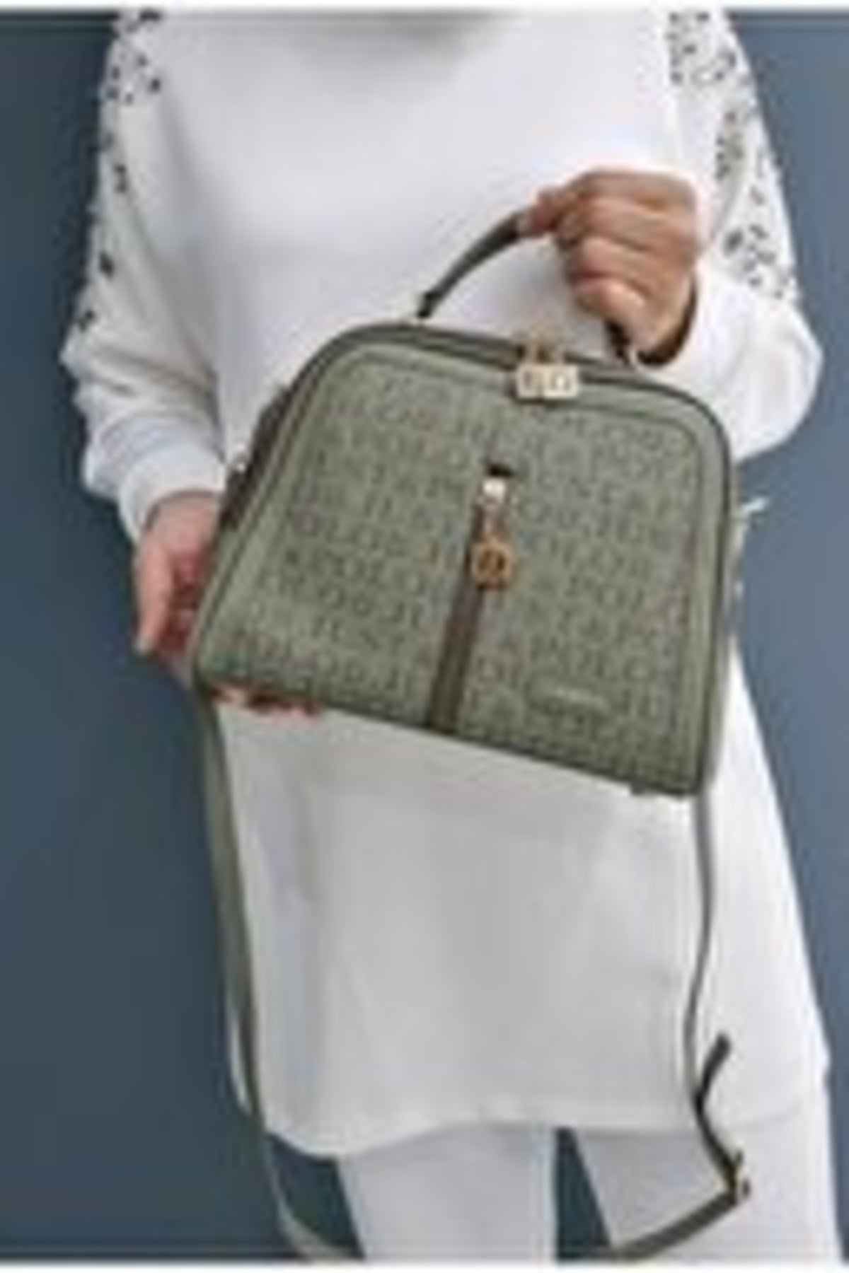 Just Polo Women's 4-Compartment Adjustable Long Strap Hand and Shoulder Bag Green - MALLTURK