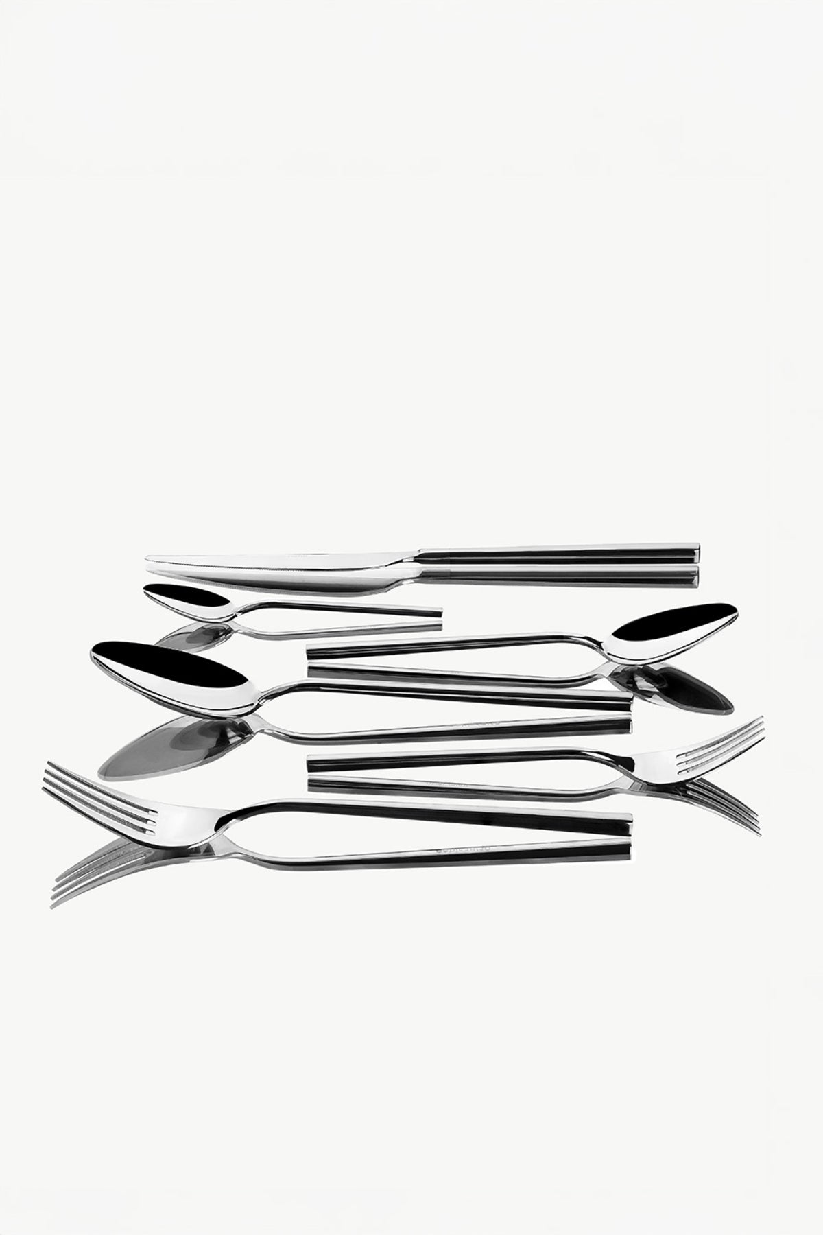 Nehir gloria Plain 12 Place Setting 72 Piece Flatware Set - MALLTURK