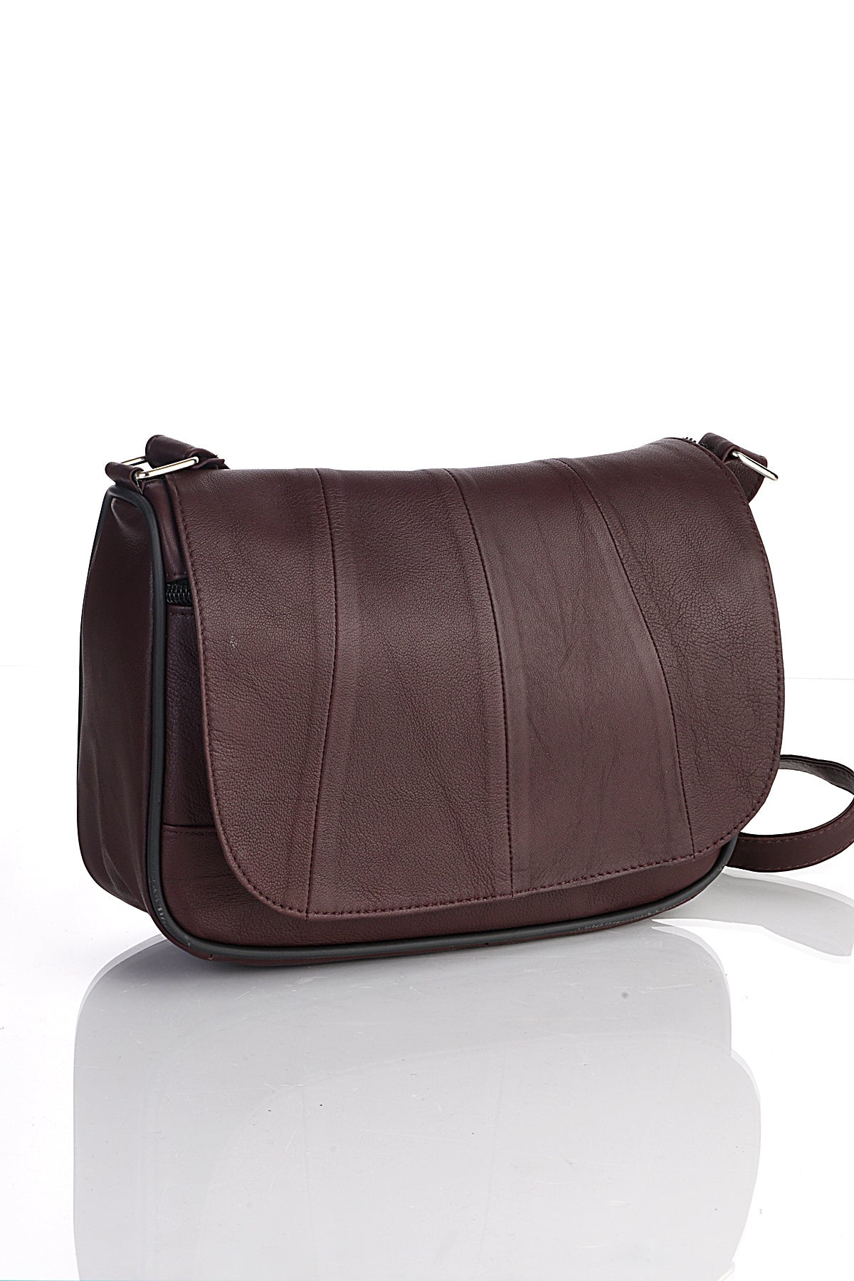 Fubileather Genuine Leather Multi-Pocket Everyday Messenger Bag