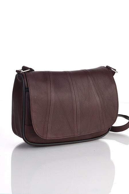 Fubileather Genuine Leather Multi-Pocket Everyday Messenger Bag