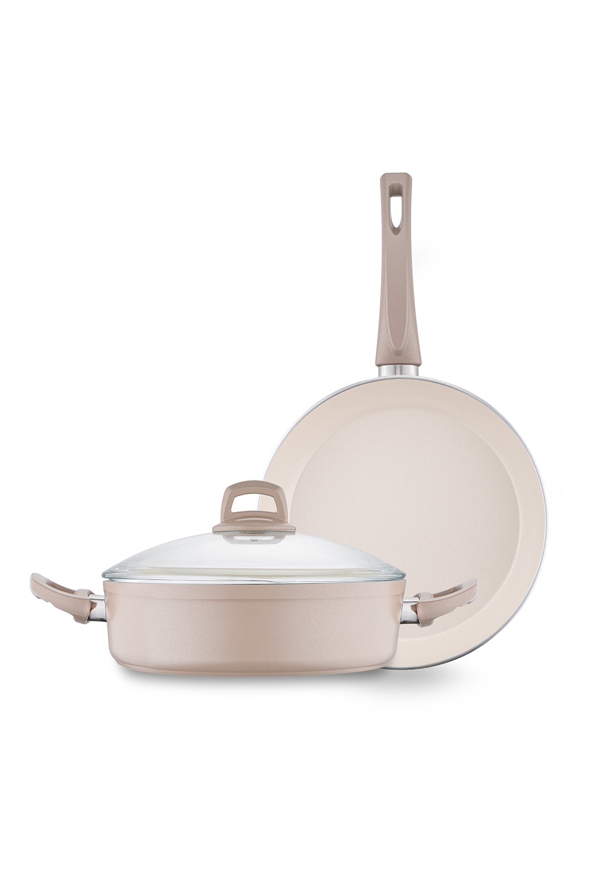 Emsan Crystal 3 Piece Cookware Set Rosegold - MALLTURK