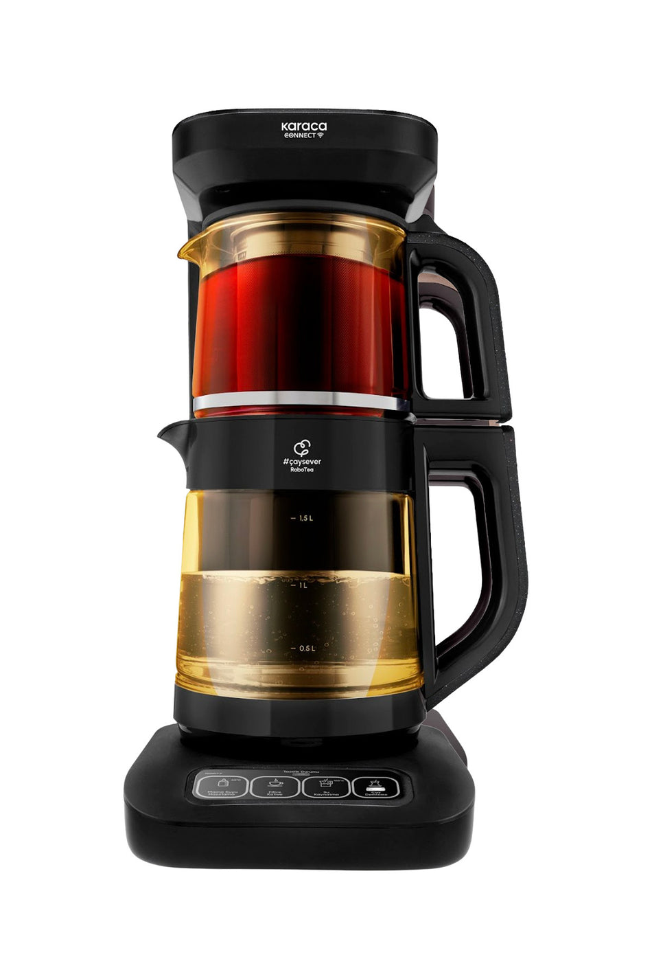 Karaca Robotea Pro Connect 4 in 1 Talking Glass Tea Maker Agate - MALLTURK