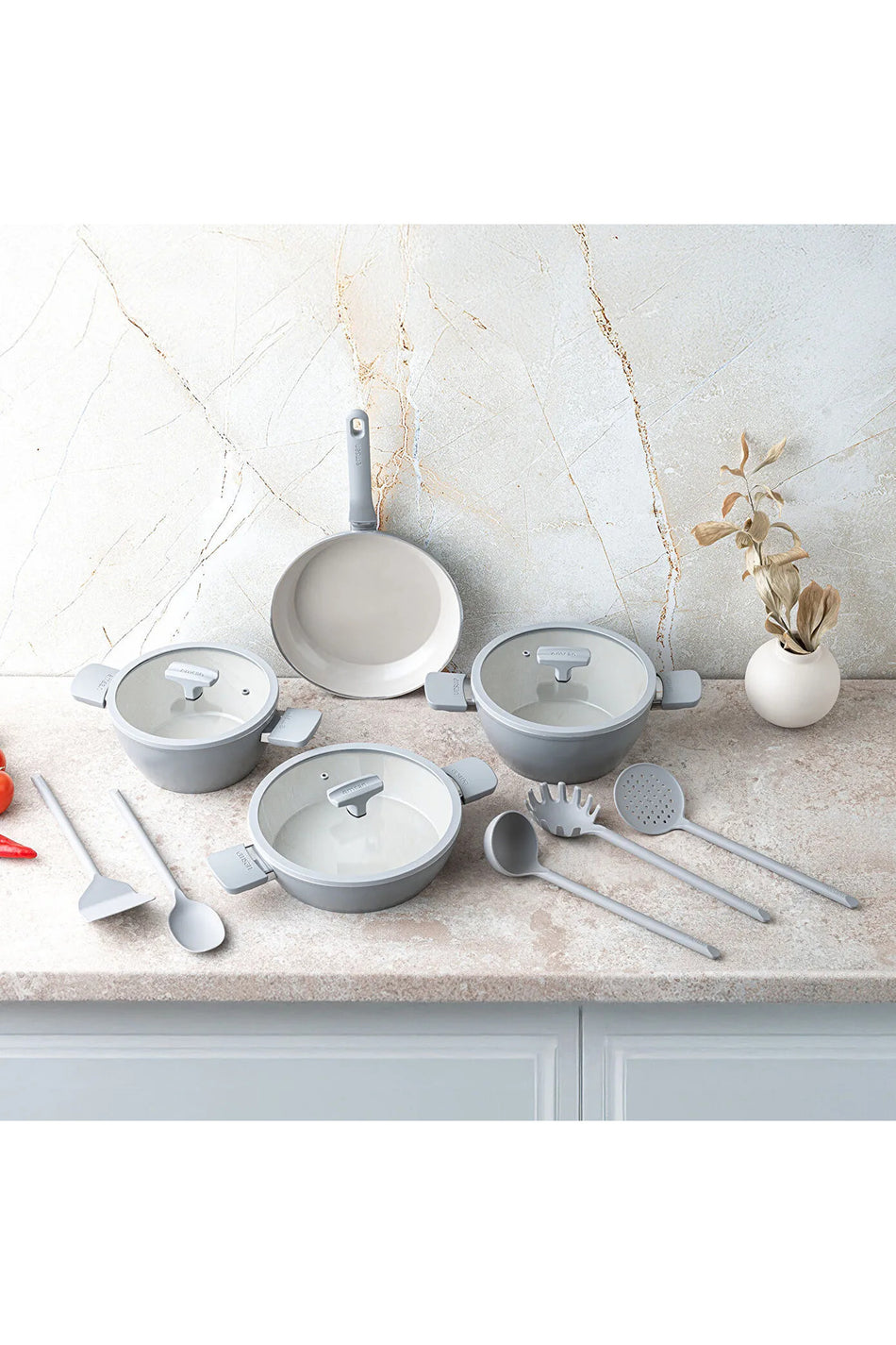 Emsan Swiss Crystal RS 7 Piece Cookware Set - MALLTURK