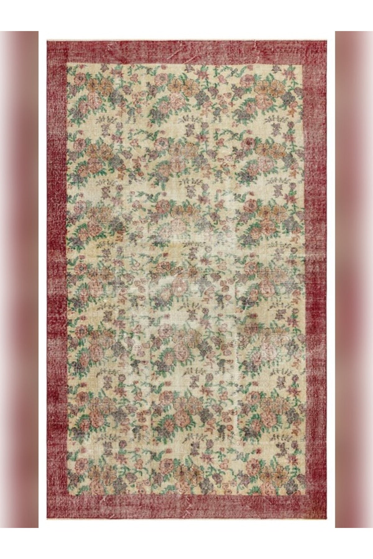 Apex Rug Distressed Vintage Natural Hand-Woven 34712 166 x 278 cm - MALLTURK