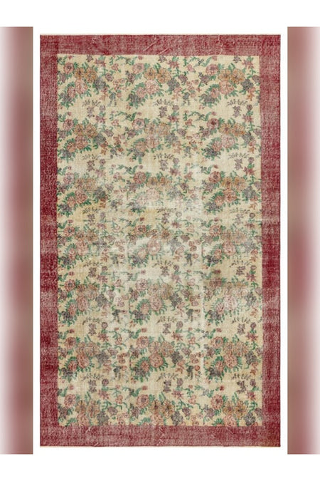 Apex Rug Distressed Vintage Natural Hand-Woven 34712 166 x 278 cm - MALLTURK