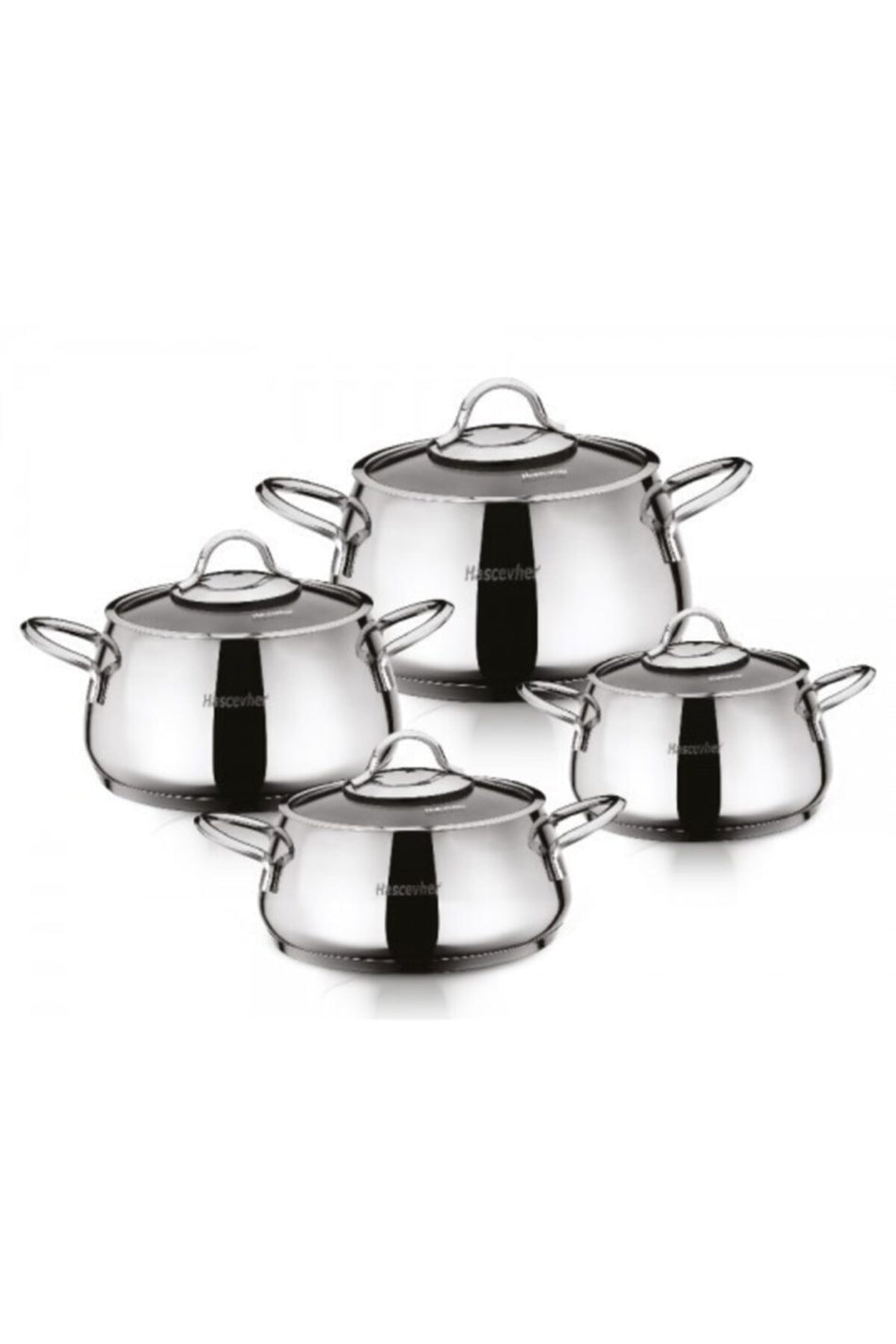 Hascevher Damla 8 Piece Cookware Set - MALLTURK