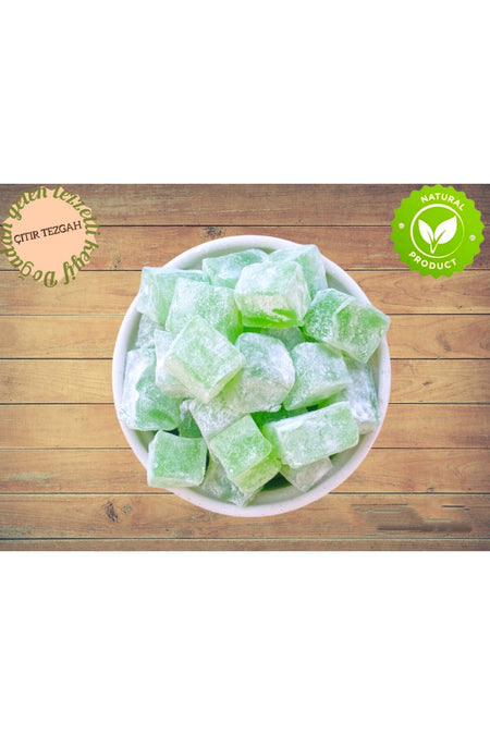 CITIR TEZGAH Mint Flavored Mini Turkish Delight Refreshing Menthol Sweet Turkish Delight 500 g Glucose Free - MALLTURK