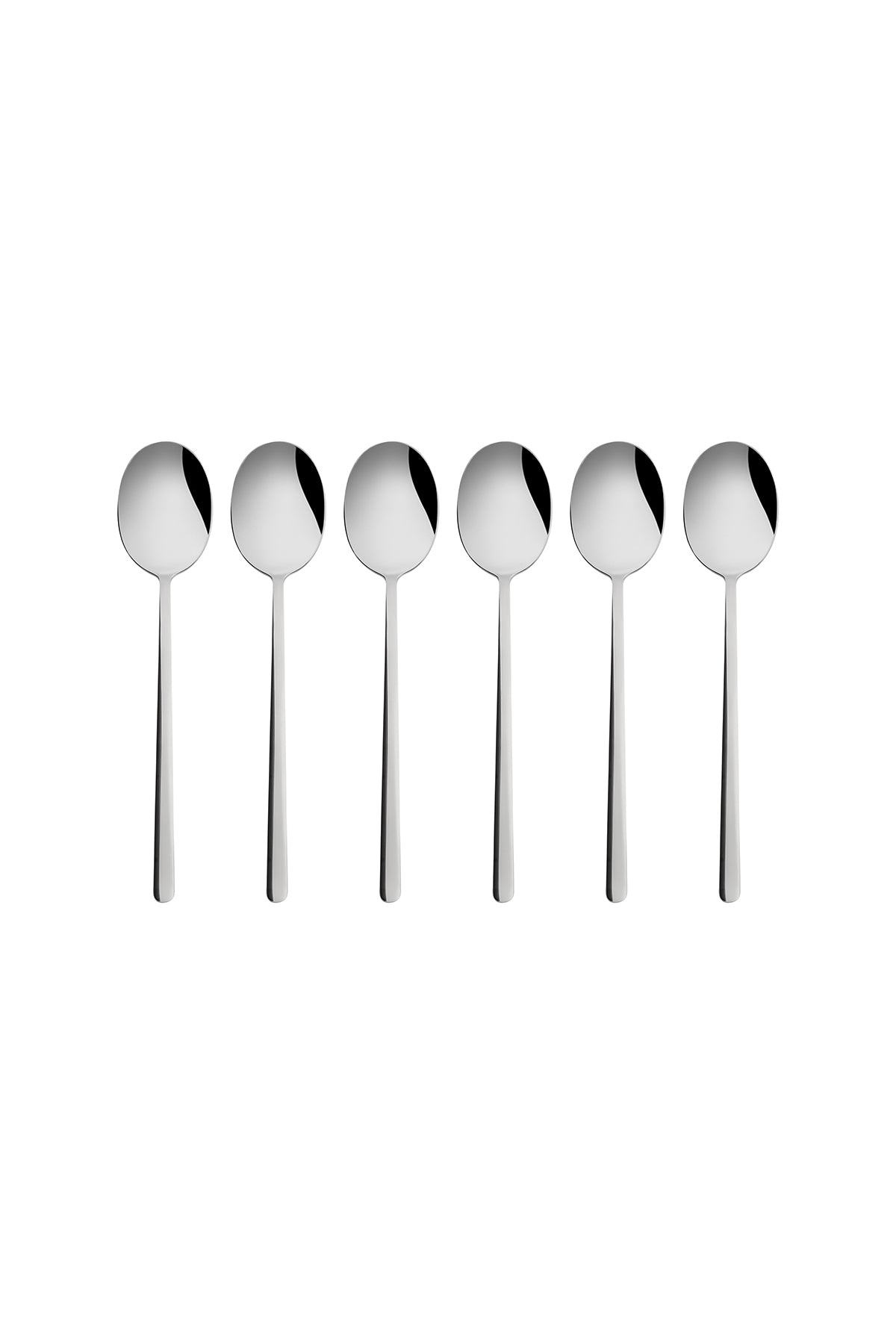 Emsan bead 6 Piece 18 10 Stainless Steel cay Spoon Set platin - MALLTURK