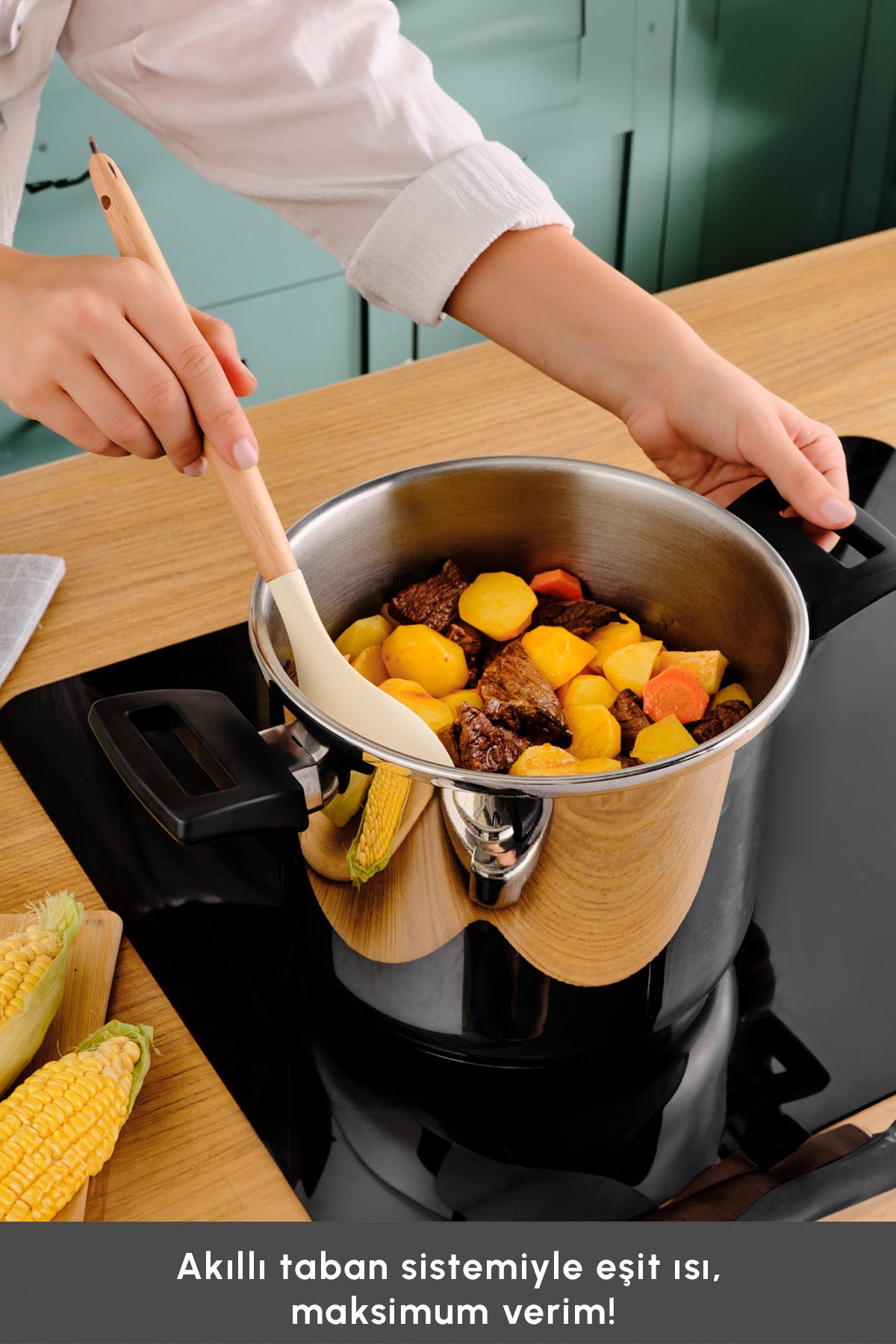 Karaca Perfect Gray induction Base Pressure Cooker Set 4+6 Liters - MALLTURK