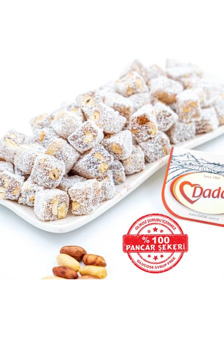 Dadak Turkish Delight and kuruyemis dadak Peanut Mini Turkish Delight 1 kg - MALLTURK