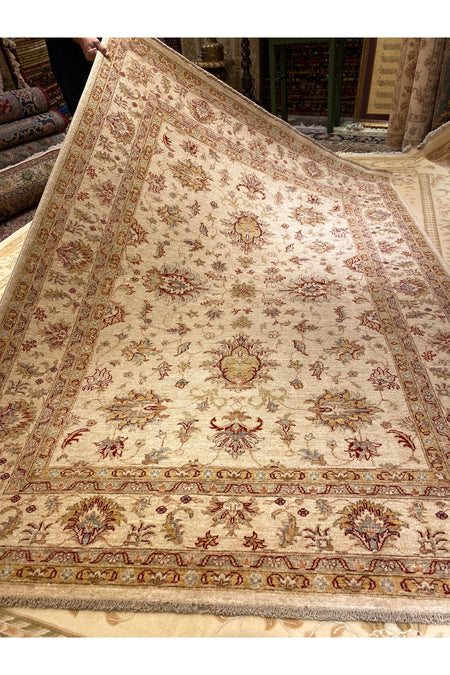 RD RAMAZAN DAG Hand Rug Art Hand-Woven Afgan Usagi Zileger Premium Quality Cotton Base Wool Weave Natural Dye Size 250x170 - MALLTURK