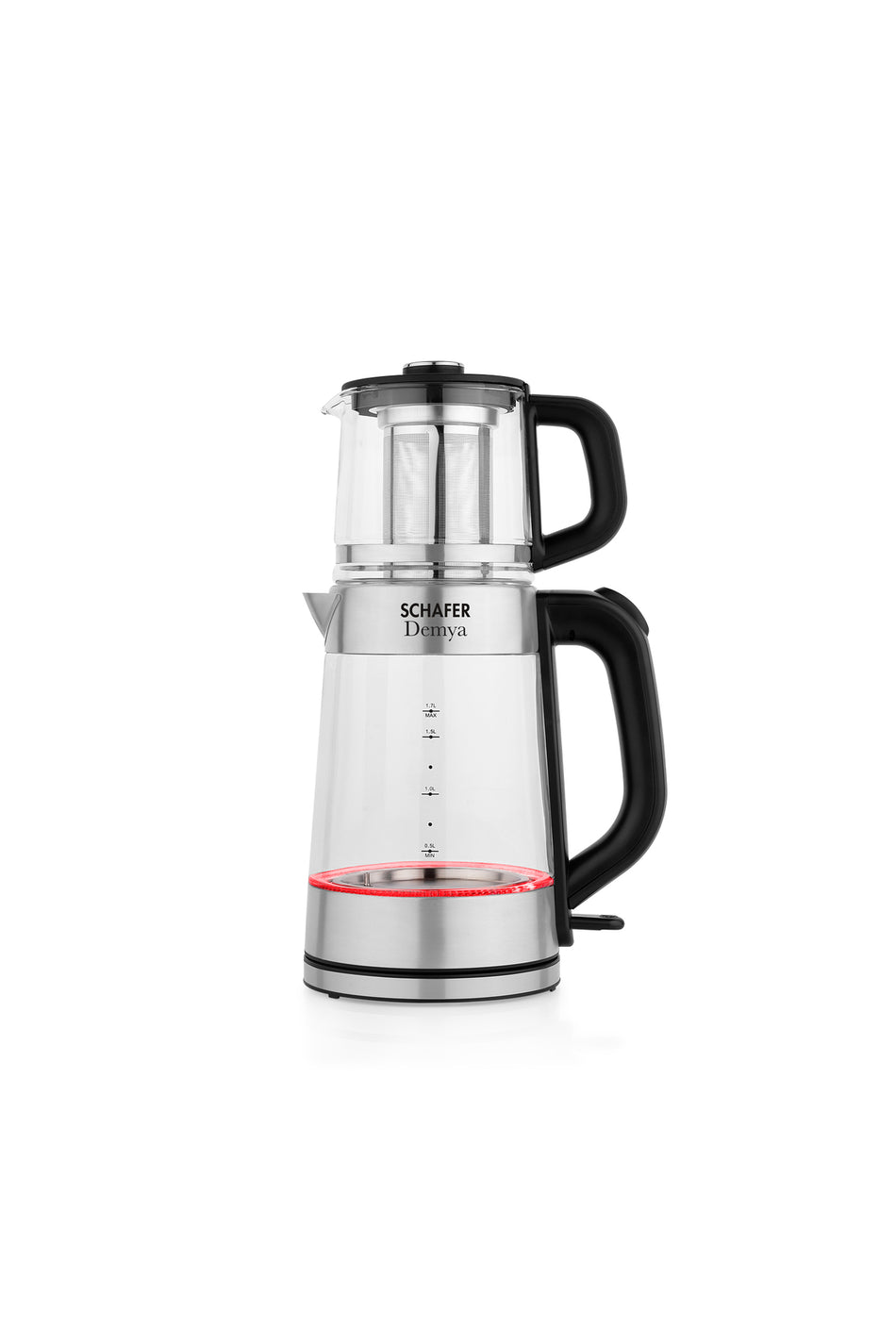 Schafer Demya Electric Glass Tea Maker - Stainless Steel - MALLTURK