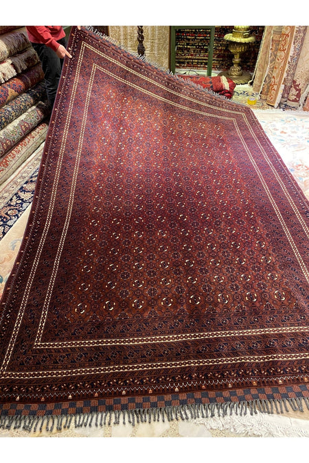 RD RAMAZAN DAG Hand Rug Art Hand-Woven Afgan Hoca Roshnai Premium Quality Cotton Base Wool Weave olup Natural Dye 300x200 - MALLTURK
