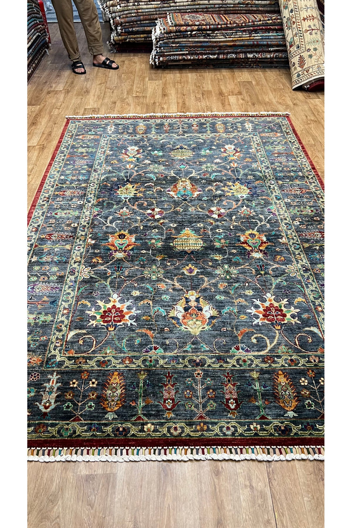 Turkmen Rug Hand-Woven Afghan Rug