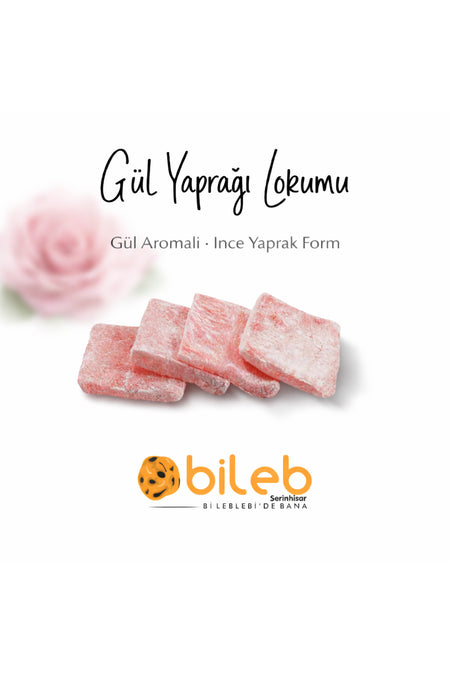 bileb serinhisar bi leblebi'de bana Regional Heritage Series Leaf Style Rose Flavored Turkish Delight 250 g - MALLTURK