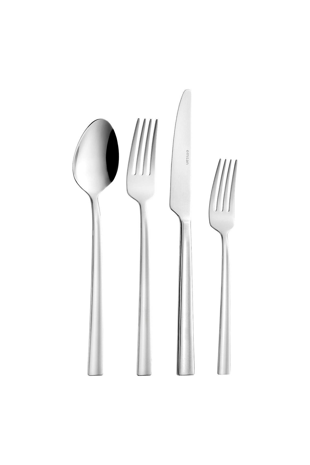 Emsan cinar 24 Piece 6 Place Setting Boxed Flatware Set - MALLTURK