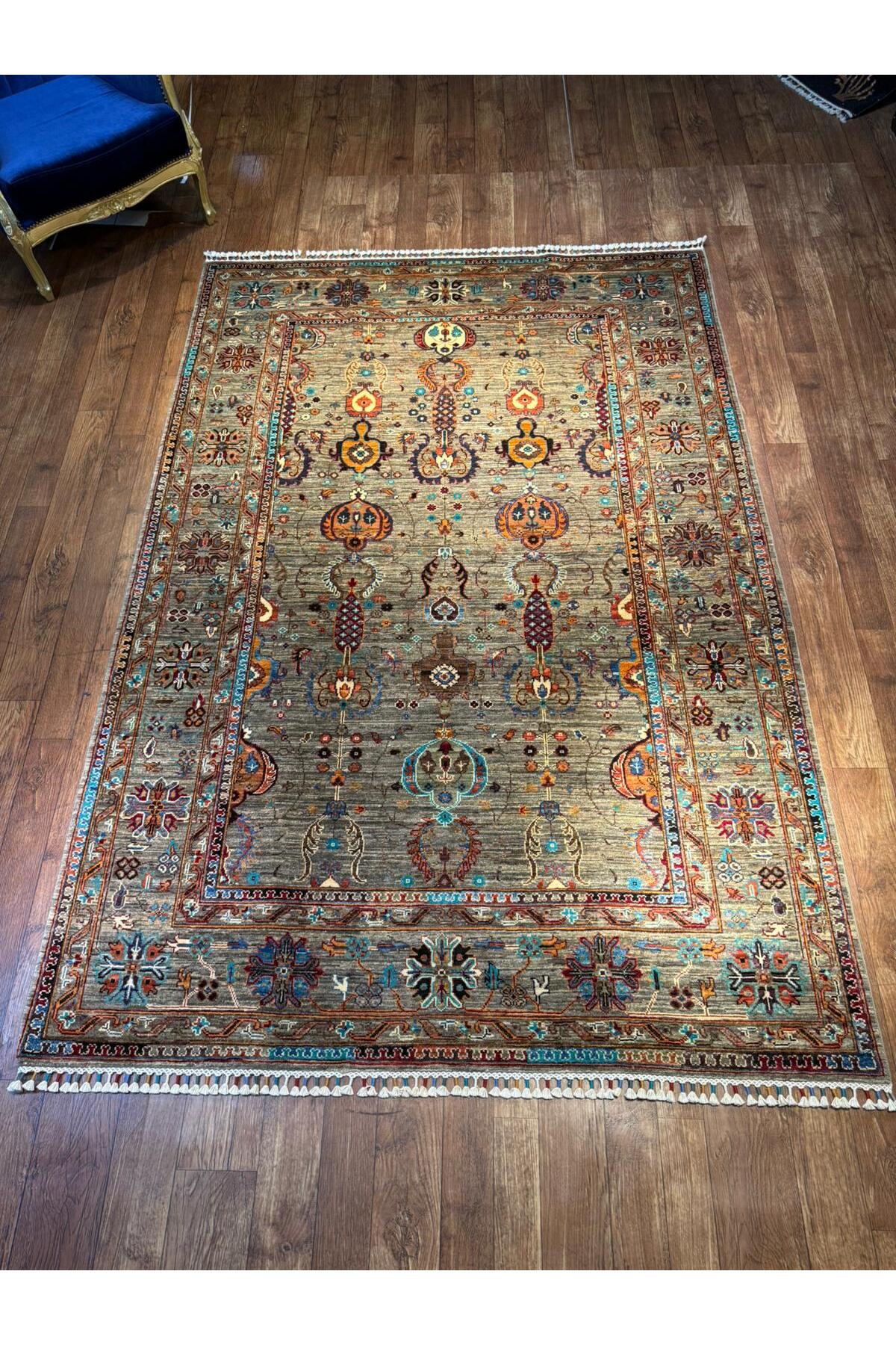 Wool Hand-Woven Afghan Rug