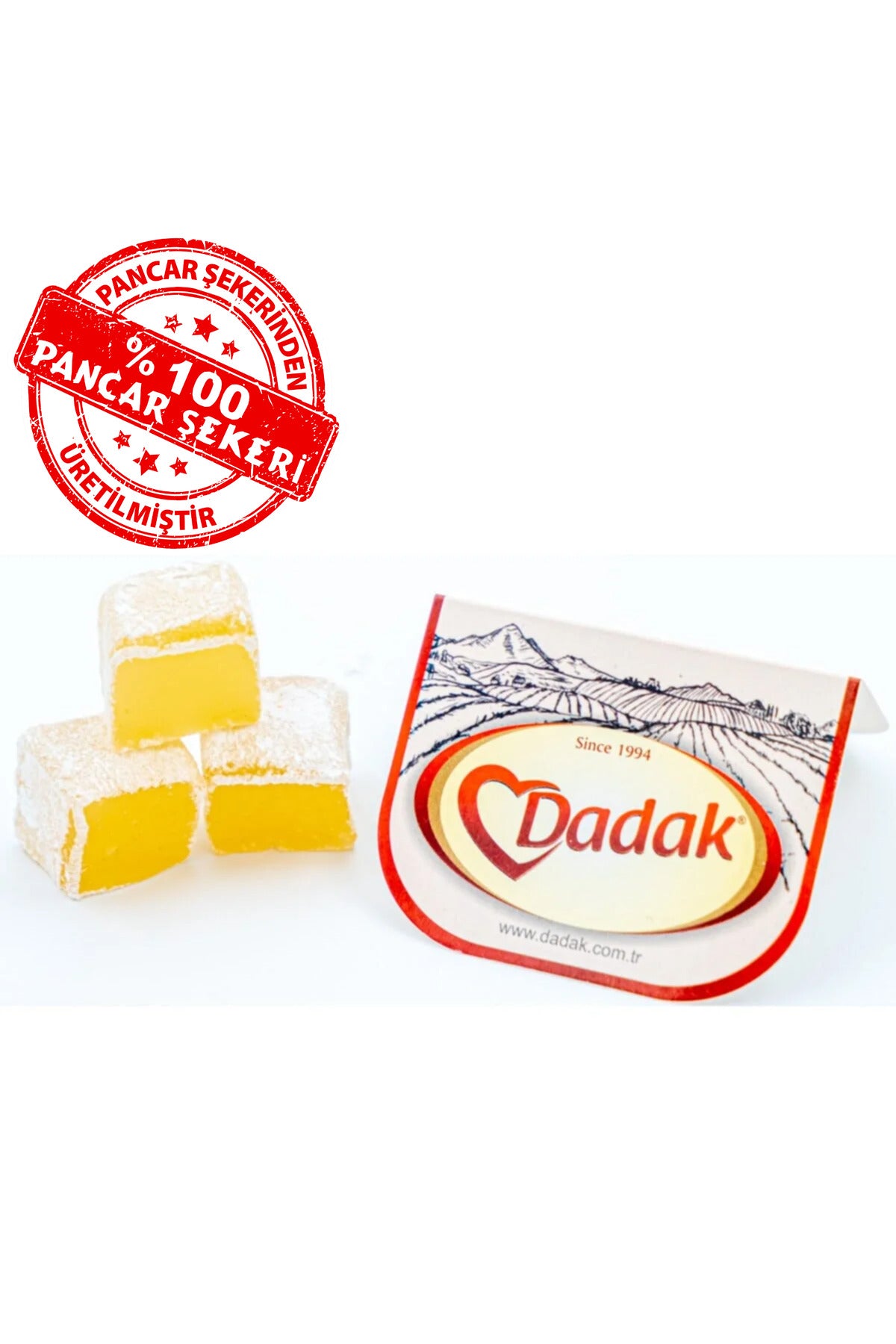 Dadak Turkish Delight and kuruyemis Plain Turkish Delight 500 g - MALLTURK