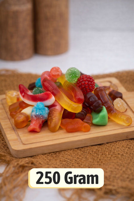 ULKU KURUYEMIS 250 g Mixed Fruit Soft Gummy Candy Assortment Sweet Snack 1 Premium Quality - MALLTURK