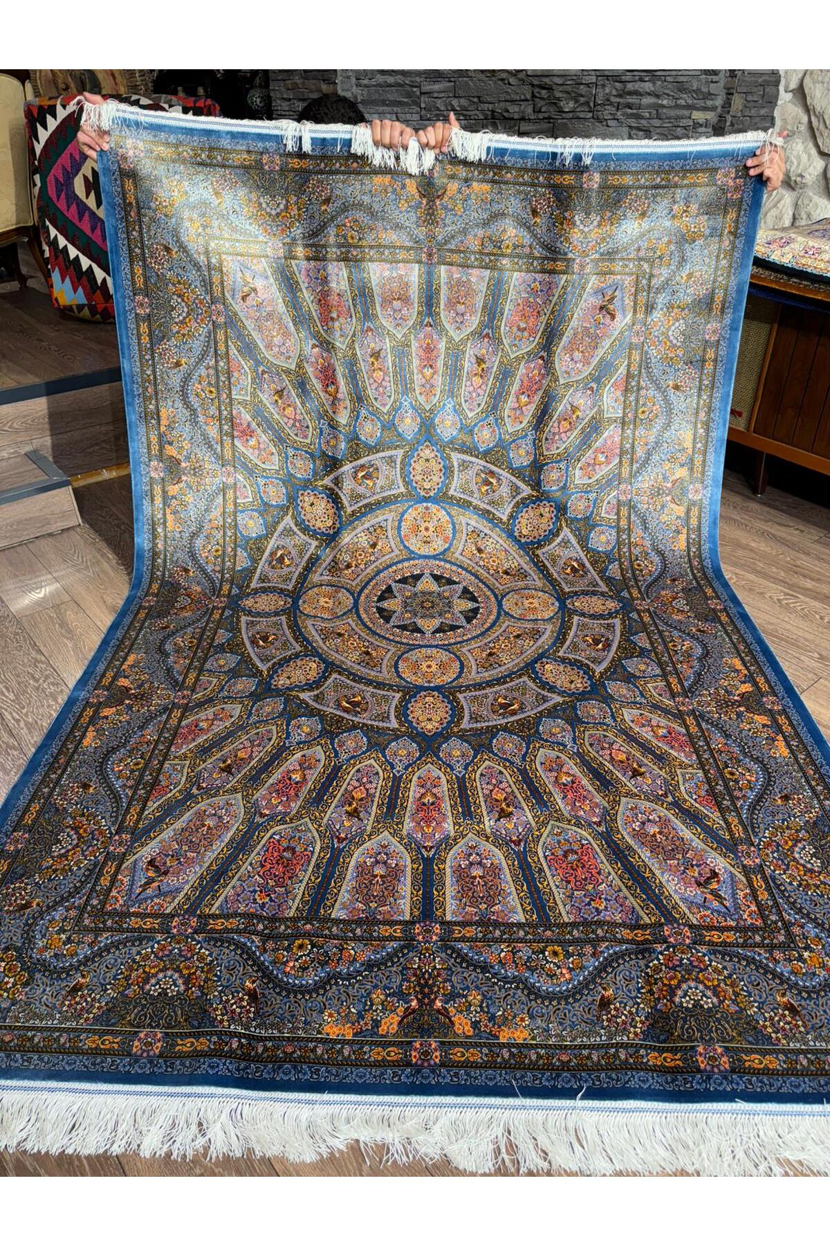 Rustikev Iranian Silk Rug - MALLTURK