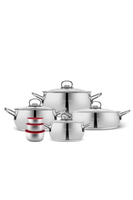 Karaca Pisir Sakla V2 13 Piece Induction Compatible Cookware Set - MALLTURK