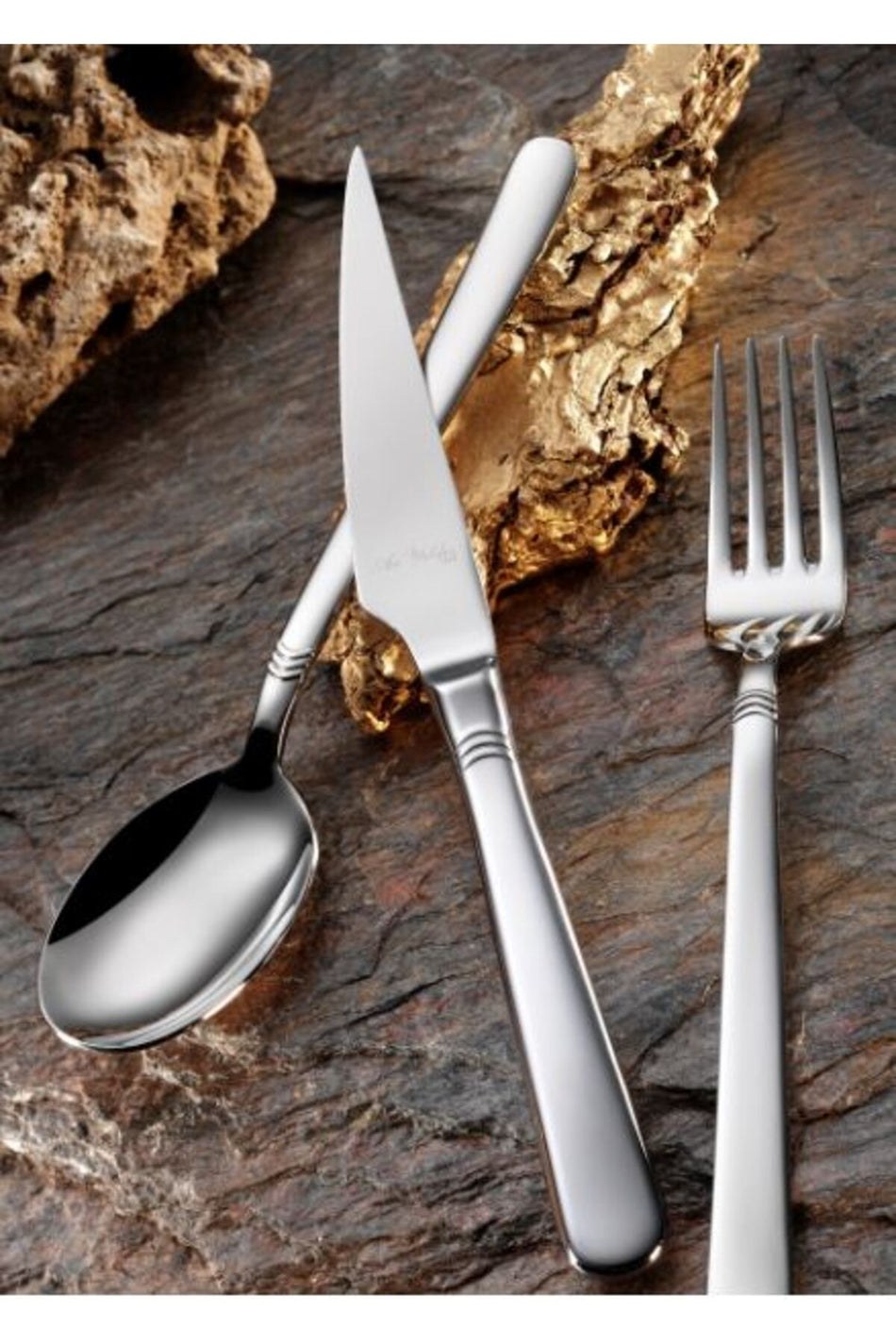 Aryildiz fiore s plus 89 Piece 12 Place Setting Flatware Set - MALLTURK
