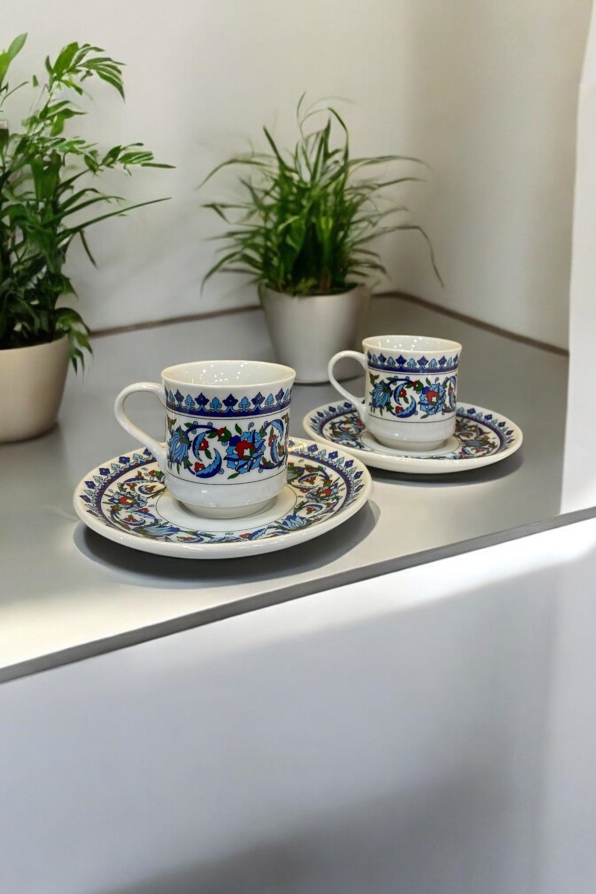 Eporselen Topkapi 2-Person 4-Piece Coffee Cup Set - MALLTURK