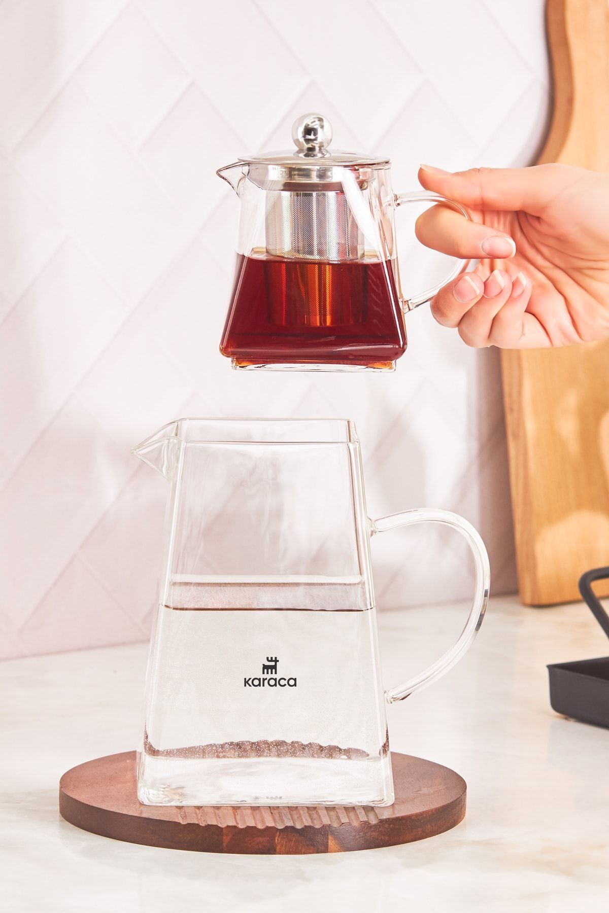 Karaca Giza Borosilicate Glass Teapot - MALLTURK