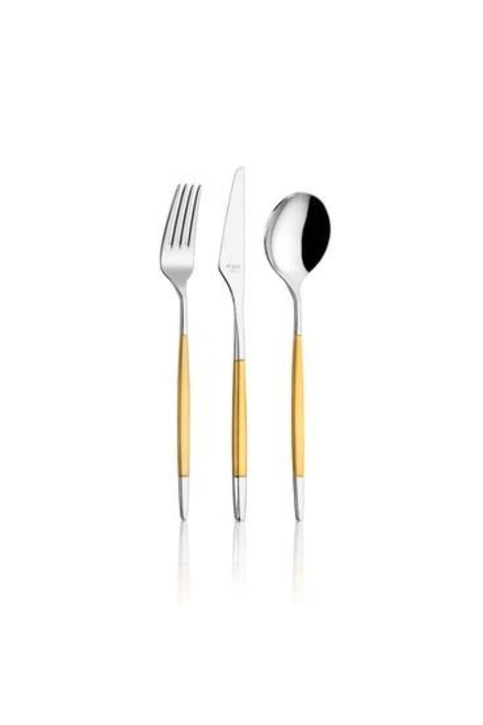 Aryildiz qubra mat plus altin prestige 84 Piece Flatware Set - MALLTURK