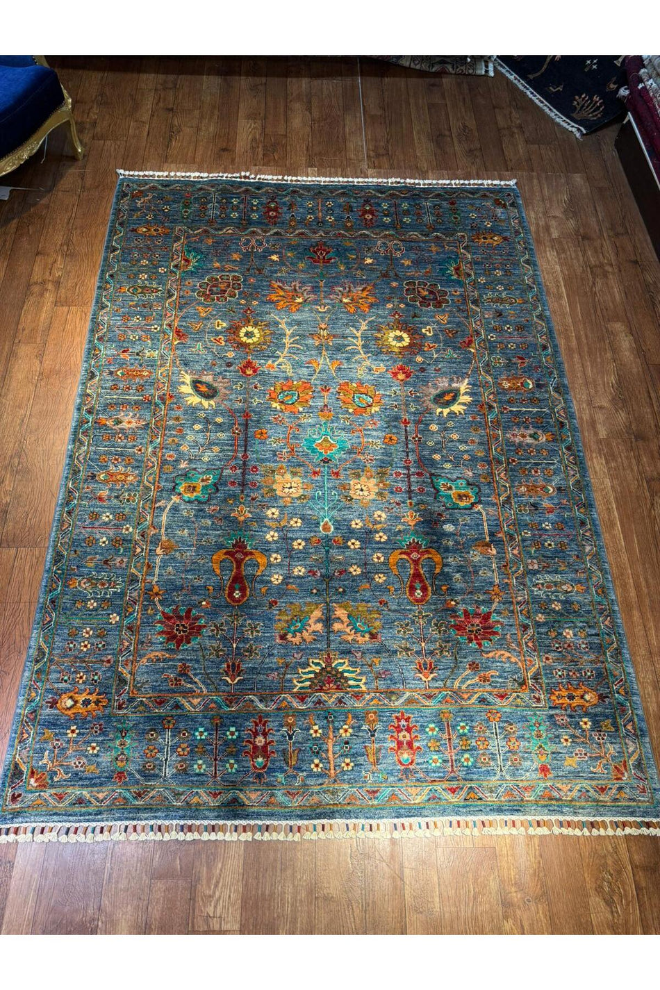 Wool Hand-Woven Afghan Rug